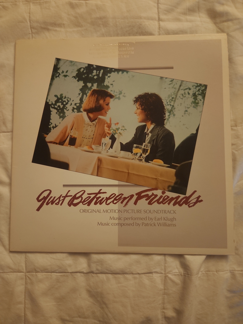 Warner Bros. Just Between Friends Vinyl Record - DJ COPY NEVER PLAYED EX
